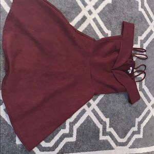 Suede Charlotte Russe Mini Dress